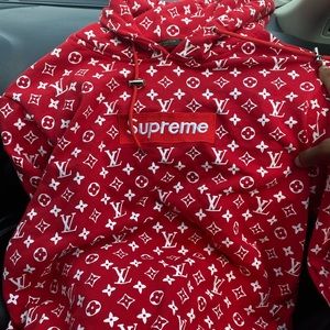 SUPREME X LOUIS VUITTON BOX LOGO HOODED SWEATSHIRT